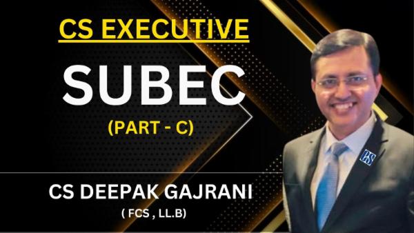 Subec SUBEC (OLD SYLLABUS) PART C
